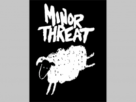 Minor Threat chrbtová nášivka veľkosť cca. A4 (po krajoch neobšívaná)